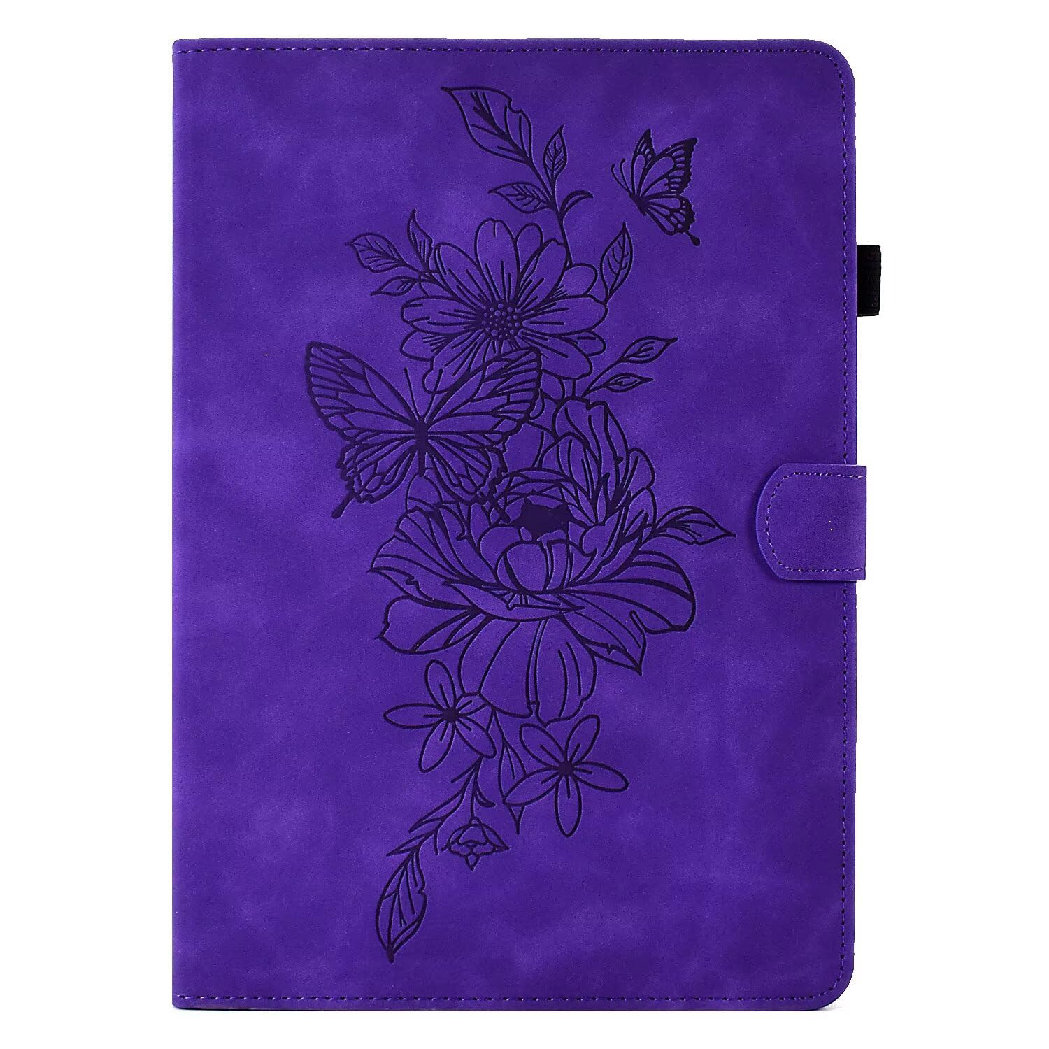 MOKASE Case for 6.8" Kindle Paperwhite 11th Generation 2021, Suede Leather Cover with Stand, Auto Wake/Sleep with Pen Holder for Kindle Paperwhite & Signature Edition & Kids E-reader 2021, Purple