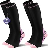 Calves Kelson Compression Socks 20-30 mmHg 2 Pairs Knee High Unisex