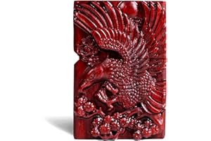 SHENGEY ART Upgraded Rosewood Wooden Case Replaceable for Zippo (Only Case), Lighter DIY Outer Shell Box, Compatible Insert Size 3.6cm x 1.2cm x 5cm (Dapeng Spreads its Wings)