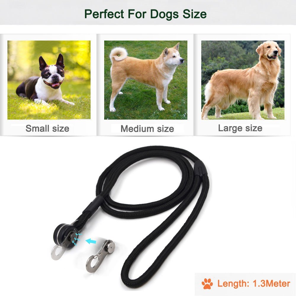 outdoortop Hands Free Leash Fastener - Strong Magnetic hook Pets Lock Carabiner Quick Link Nylon Climbing Rope Dog Leash Free Control-for Running Hiking Jogging and Walking for Small-Medium Dogs