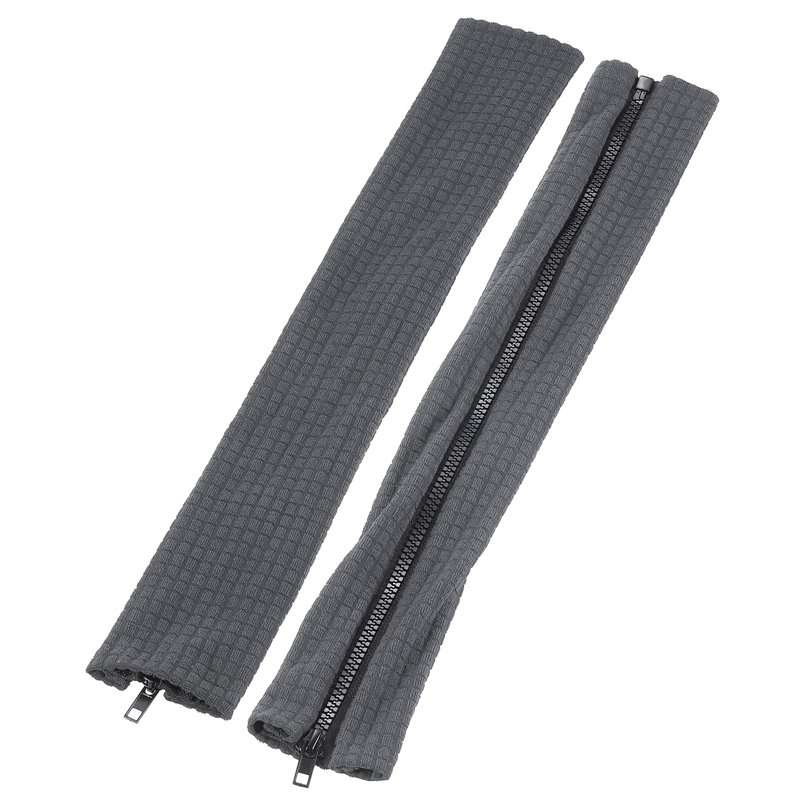 PATIKIL Office Chair Arm Cover, 2Pcs Office Chair Armrest Covers Protectors with Zipper Stretchable Water Resistant Computer Chair Arm Rest Covers for Desk Chairs, Dark Grey