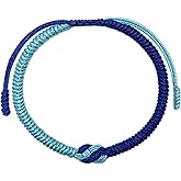 LAMIBEE Infinity Love Multicolor Bracelet for Men Women, Tibetan Lucky Amulet Knot Bracelet, Woven Thread String for Friend and Couple, Peace and Protection