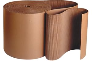 Aviditi Corrugated Cardboard Roll, 9" x 250', Single Face, A-Flute, Kraft, Flexible Wrap for Protecting Glass, Metal and Other Fragile Items from Scratches, Chips or Breaks, 1 Roll