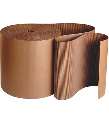 Cartone Ondulato Rouleau Carton Ondulé Simple Face - Papier Emballage Flute B Pour Expédition Et Bricolage Rotolo Cartone Copripavimento