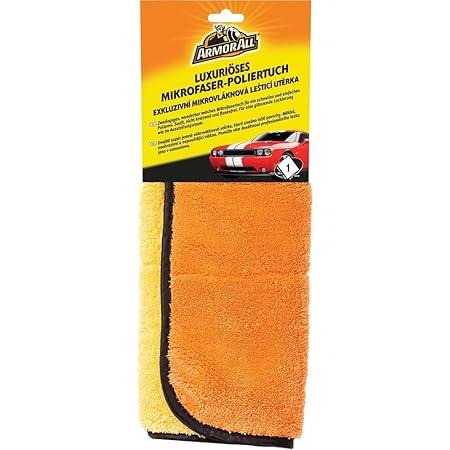 ARMOR ALL Luxuriöses Mikrofaser-Poliertuch GAA40063GC, zweilagig, sanft, nicht kratzend, fusselfrei