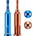 Wire Twisting Tools, Electrical Wire Stripper and Twister, 4 Square 3 Way/ 5 Way Twister Wire for Power Drill Drivers and stripping wire cable (2, Blue and Orange)