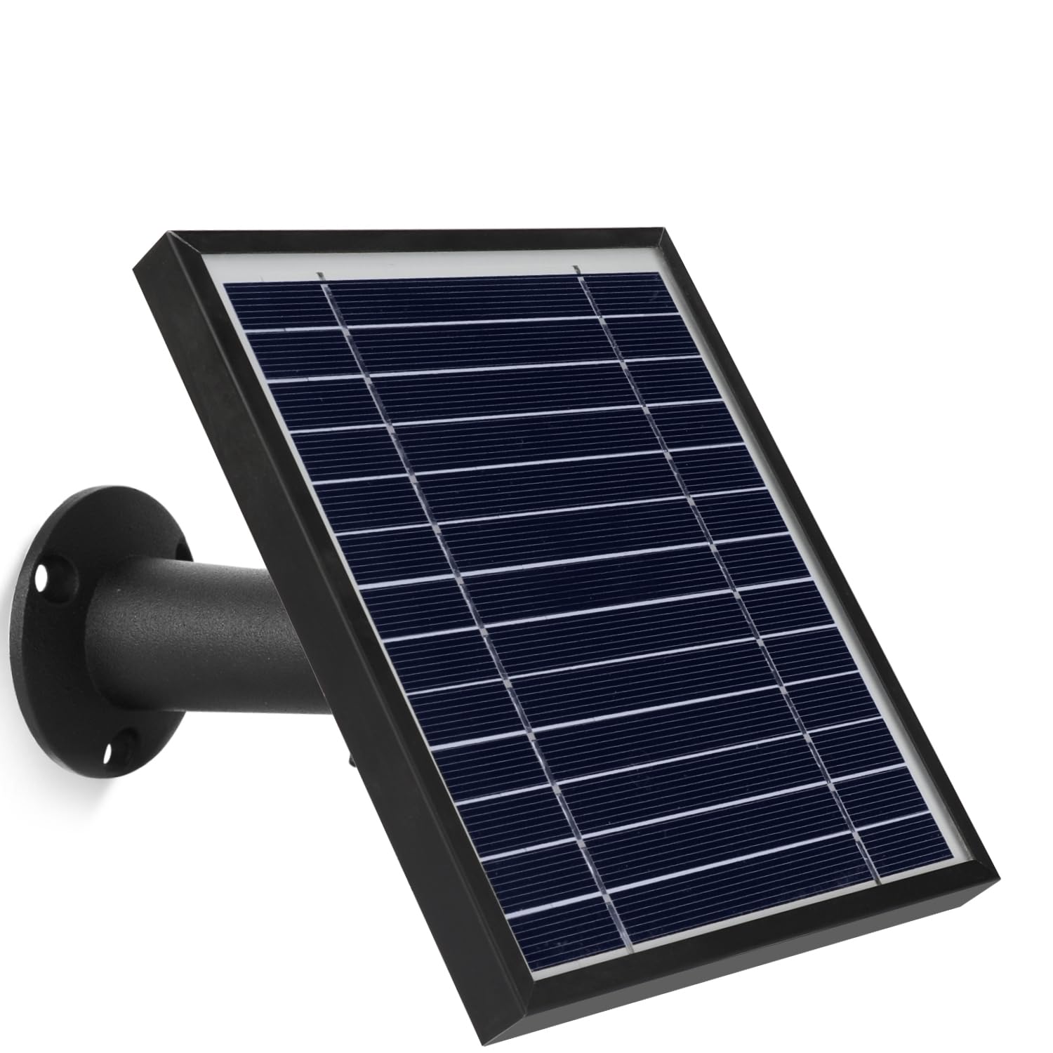 El cargador de panel solar UOGW compatible con Arlo Pro 5S 2K/Arlo Pro 4/Arlo Ultra 2/Arlo Pro 3/Arlo Ultra/GO 2, con un cable de carga magnética impermeable de 11.5 pies, soporte ajustable (no para Arlo es)-Black