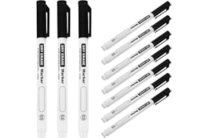 SUPVOX 10Pcs Black 0.5Mm Dry Erase Markers Fine Tip Whiteboard Marker Pens for School Classroom Office Use