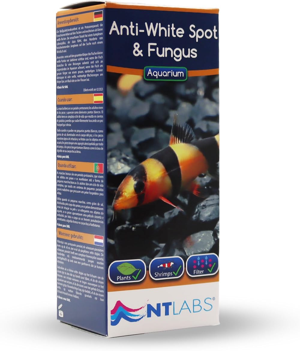 NT Labs Aquarium Anti White Spot & Fungus Treatment 100ml 500L