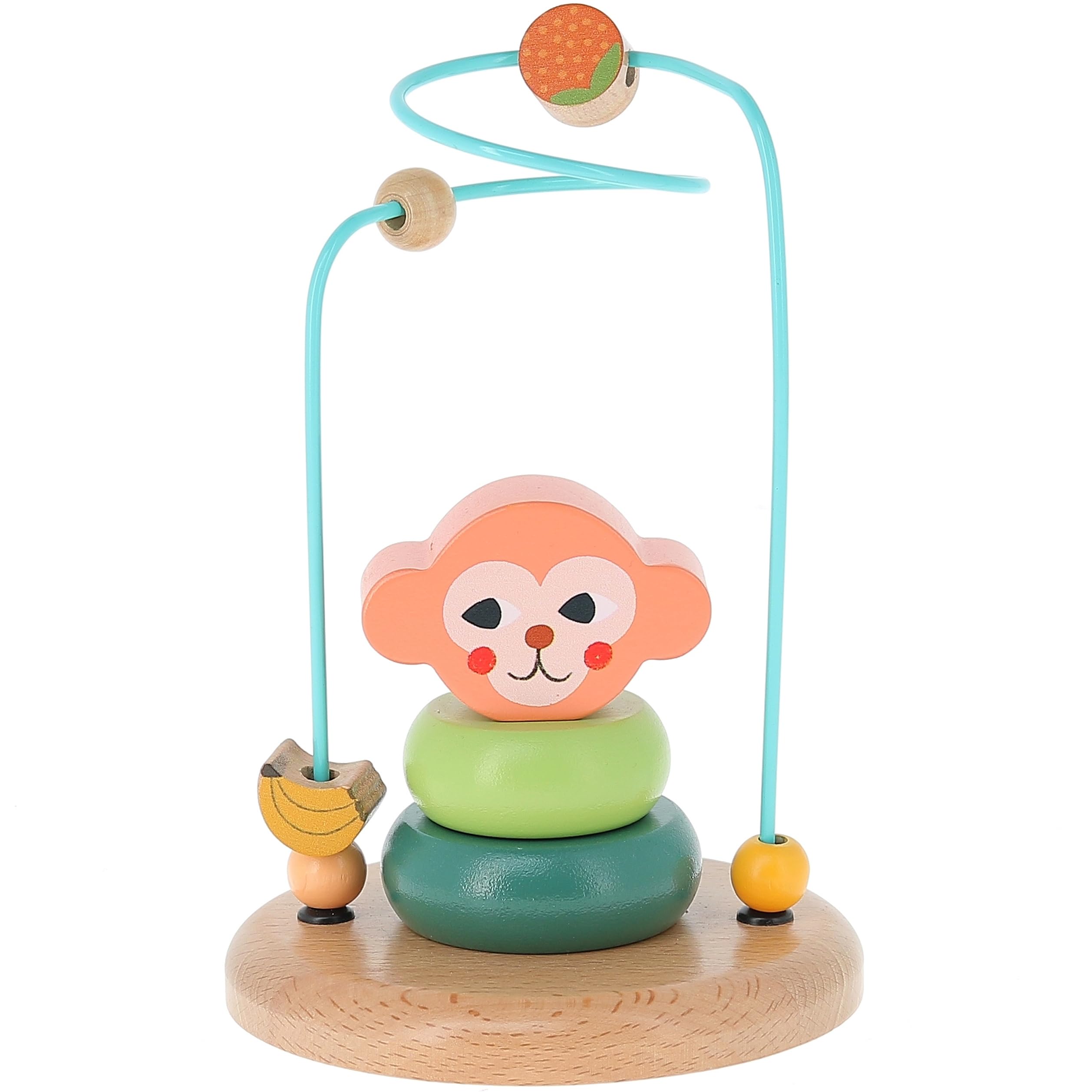 Vilac - Michelle Carlslund - Monkey Early Learning Game, Bead Game, Motor Skill Enhancing Game, Wooden Toy, Children's Toy, Montessori Toy