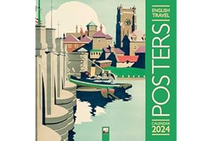 English Travel Posters Wall Calendar 2024 (Art Calendar)