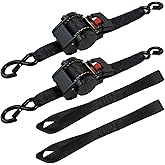 UMIRO Retractable Ratchet Straps 3500lbs Break Strength, Heavy Duty 2''x10' Auto Retract Tie Down Ratchet Straps Upgraded Controller Retraction Ratchet Strap for Trailer, Motorcycle, ATV