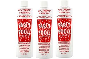 PARTY POOL LLC 3 Pack - Party Pool Color Additive Rockin Red