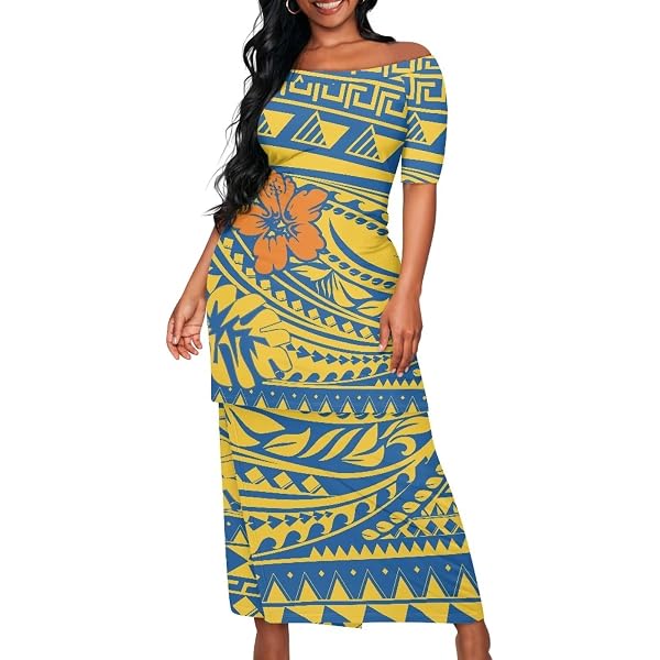 Women's 2-Piece Polynesian Puletasi Set - Island Style T-Shirt & Skirt Outfit For Luau, Beach, Or Party - View #6