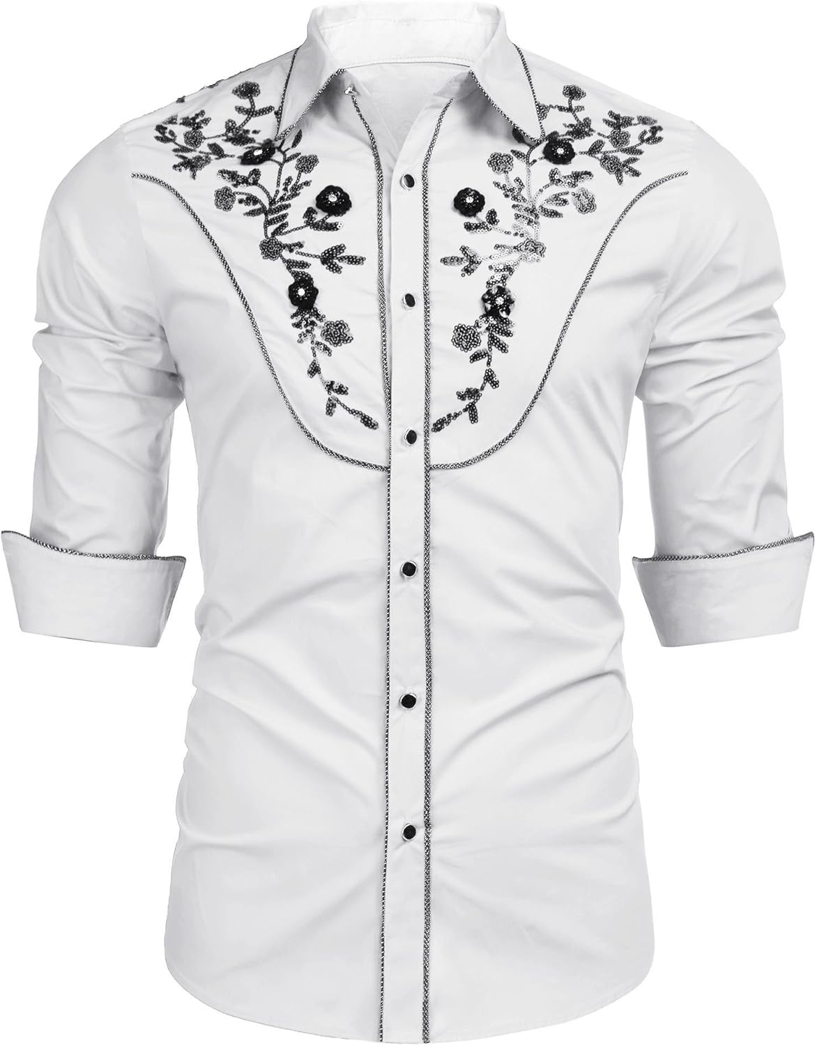 embroidered sequin shirt