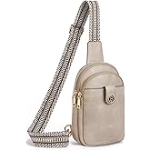 BOSTANTEN Small Sling Bag Crossbody Bags for Women Trendy Crossbody Purse Leather Chest Bag