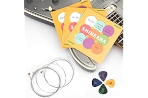 YWYLL Electric Guitar Strings - 3-Pack Economy Bundle: Nickel-Plated High-Carbon Steel, Longest-Lasting Bright Tone & Comfortable Feel, 6-String Set (10/46)