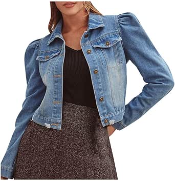 blanknyc puff sleeve denim jacket