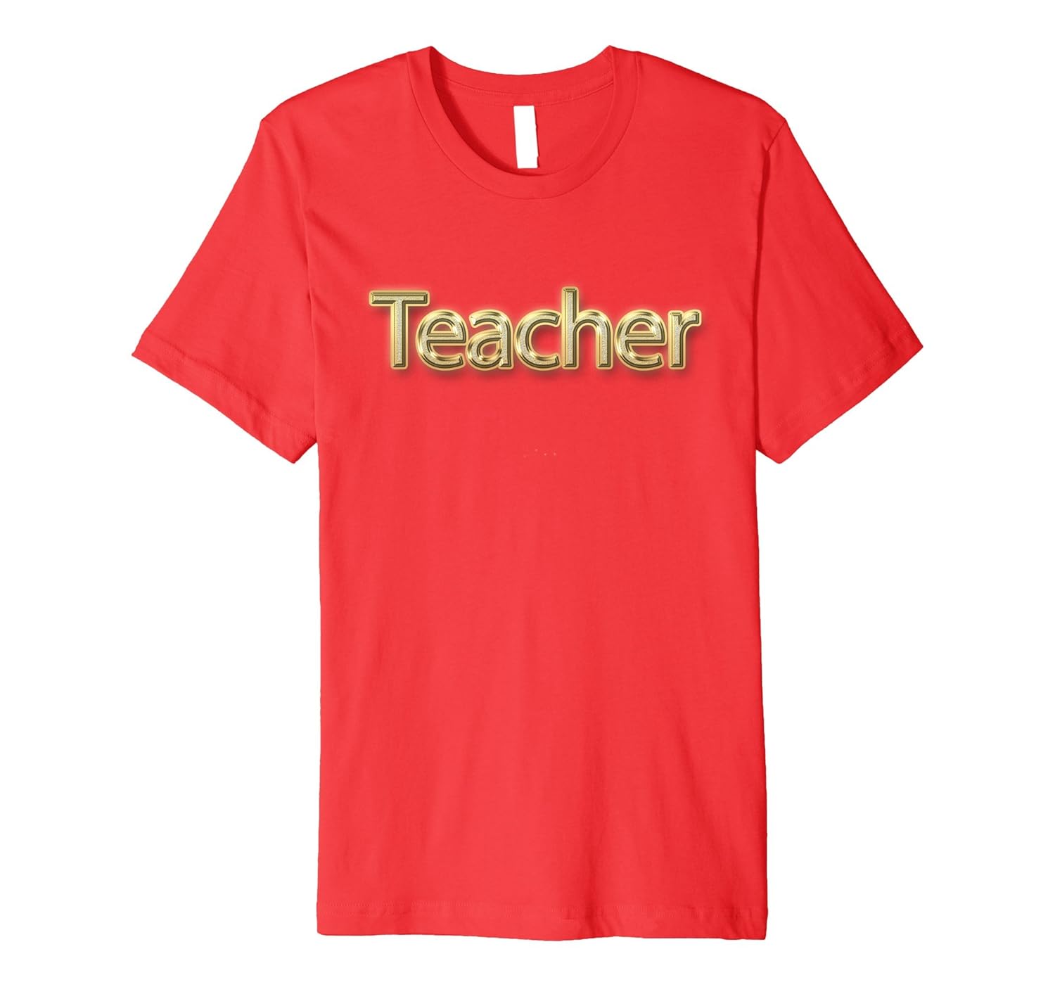 Gold TEACHER Bling Bling T-Shirt - Slim Fit-ANZ