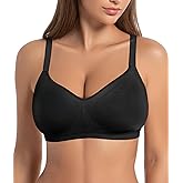 SHAPERX Women's Underarm Smoothing Seamless T-Shirt Bra Wireless Lightly Lined for All Day Comfort