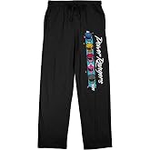 Power Rangers Faces Men's Black Sleep Pajama Pants