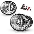 AUTOWIKI Fog Lights For 2000-2006 Toyota Tundra (Not fit steel front bumper models)/ 2001-2007 Toyota Sequoia 2PCS OEM Replac