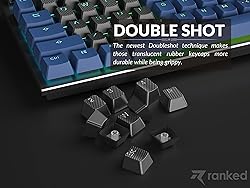 Ranked Rubber Keycap Set | Double Shot Translucent