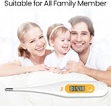 femometer Digital Thermometer Oral/Rectal/Underarm Orange Kids Adults view 5