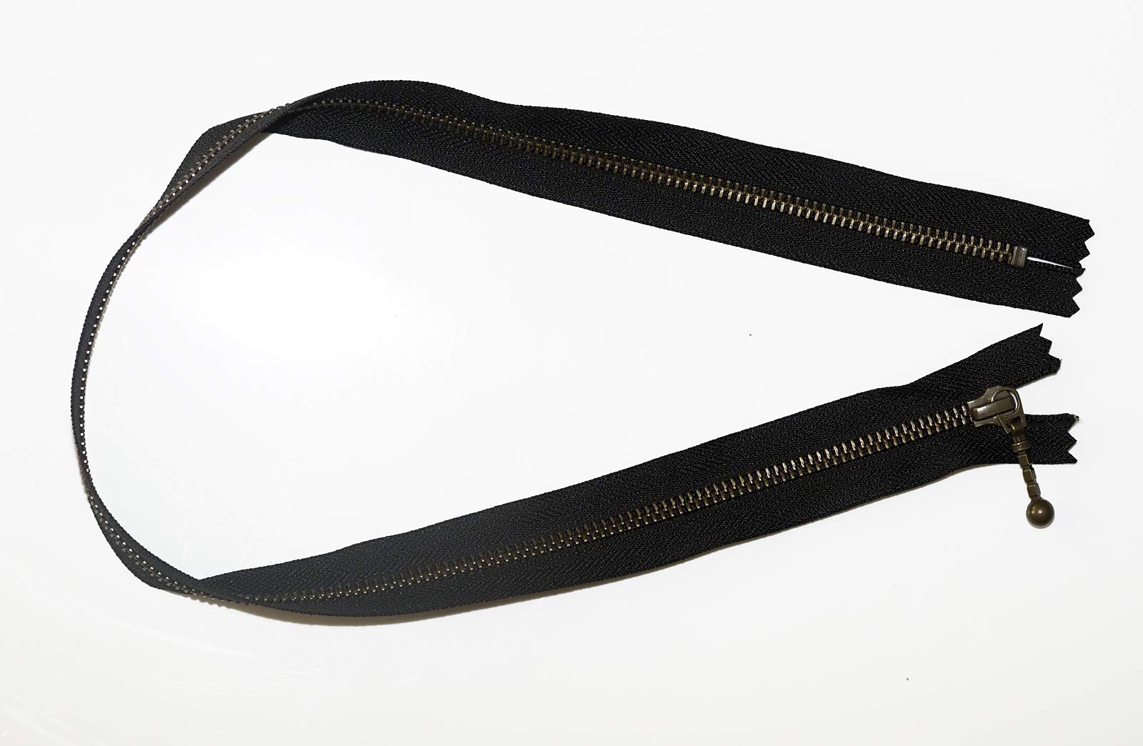 YKK Ball Stick Pin Metal Black Closed end Zip 8,10,12,14,16, 18, 20, 22, 24 inch. Width Size 5 (24 inch)