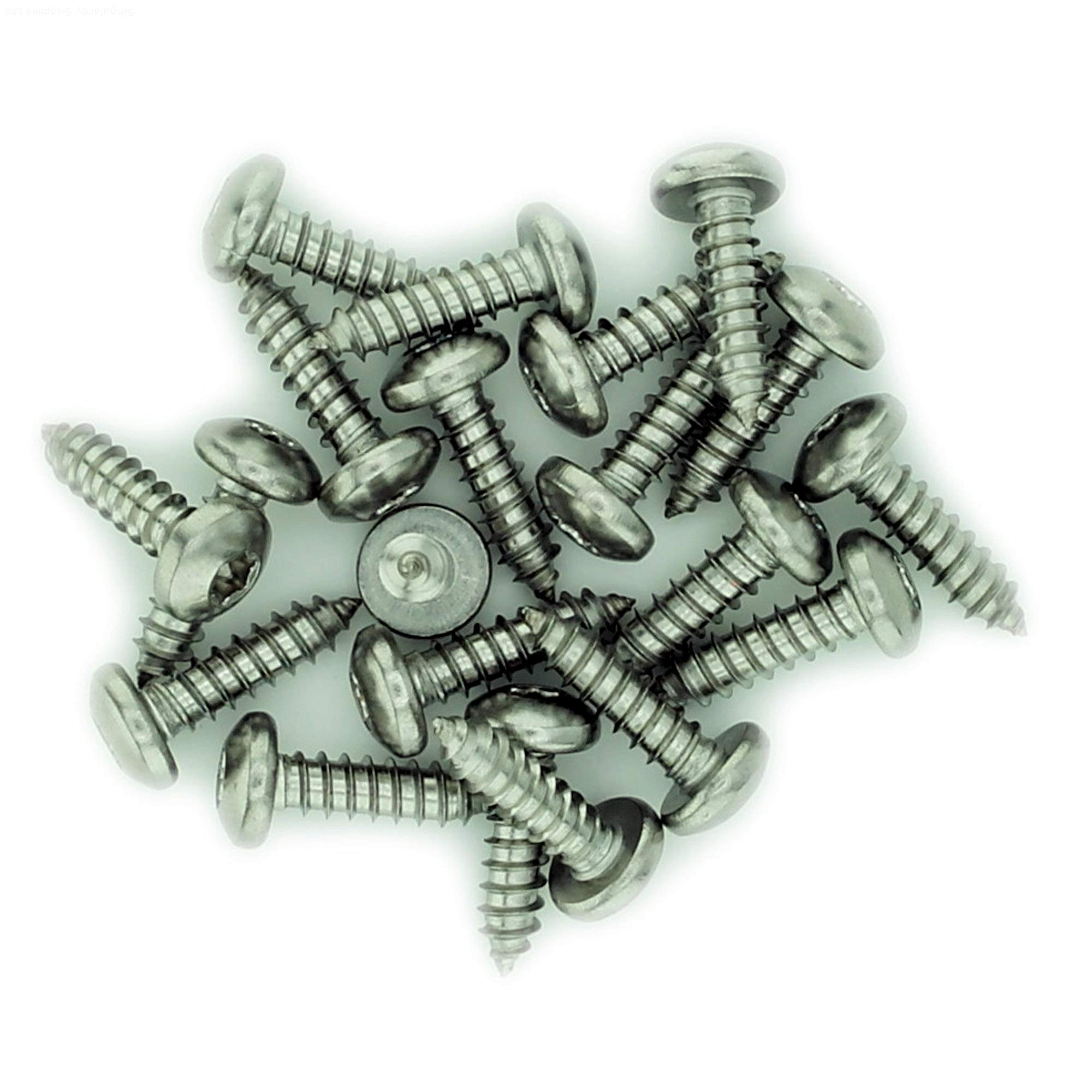 No.2 x 0.875 (2.2mm x 22mm) TX Pan Self-Tapping Screw - Stainless Steel (A2) (Pack of 20)