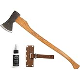 1844 Helko Werk Germany Traditional Bavarian Woodworker Felling Axe (13566) | Made in Germany Heavy Duty Felling and Cutting Axe Large German Forest Axe Head 3.5 lbs, Handle 31 in.
