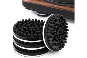 Facmogu 4PCS Rubber Turntable Isolation Feet, Anti-Vibration Pads for Vinyl Record Player, Audio Equipment HiFi System