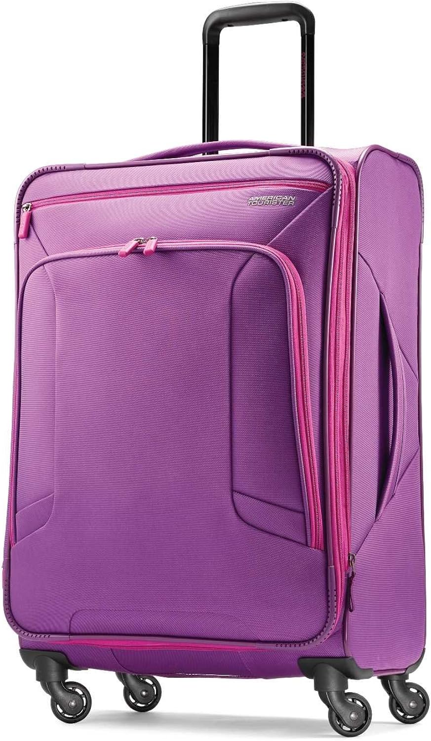 american tourister 4 kix expandable softside luggage with spinner wheels