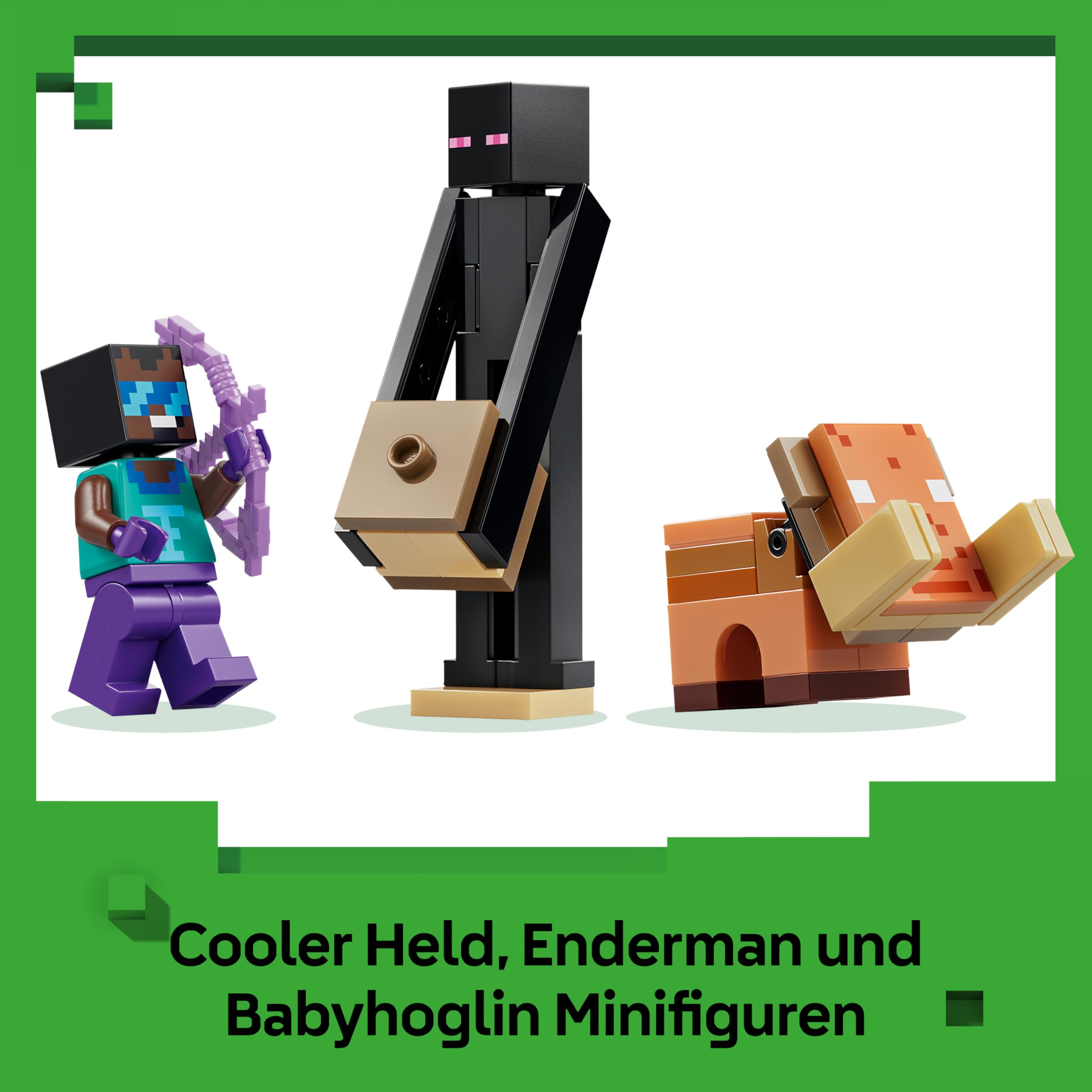 LEGO Minecraft Reise durch Nether und Endportal - Kinder Spielzeug mit Helden, Enderman und Baby Hoglin Figuren - Set mit Minecraft Figur - Gamer Geschenk für Jungen und Mädchen ab 7 Jahren - 21584 6