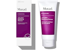 Murad AHA/BHA Exfoliating Cleanser - Hydration Exfoliating & Moisturizing Salicylic, Lactic and Glycolic Acid Face Wash - Creamy Skin Smoothing Treatment Backed by Science
