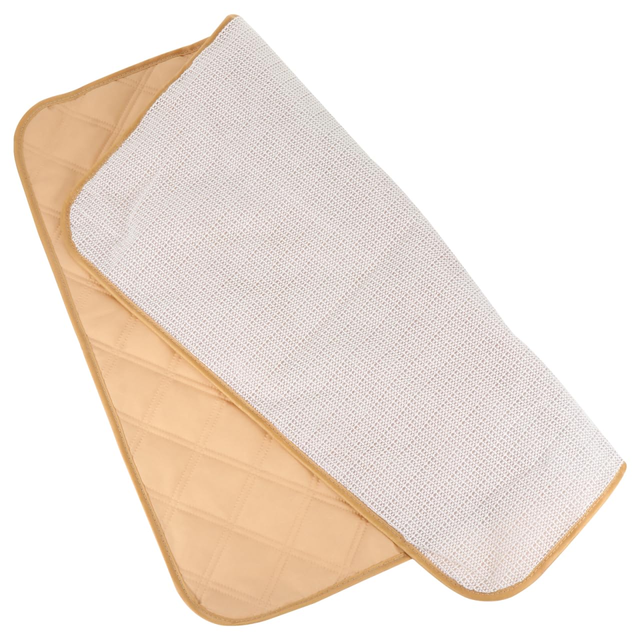 FOMIYES Reusable Waterproof Seat Protector Pad for Incontinence | Washable Absorbent Chair Cover for Wheelchair & Armchair | Quilted Furniture Protection Underpad for Adults, Kids, Pets (Beige)