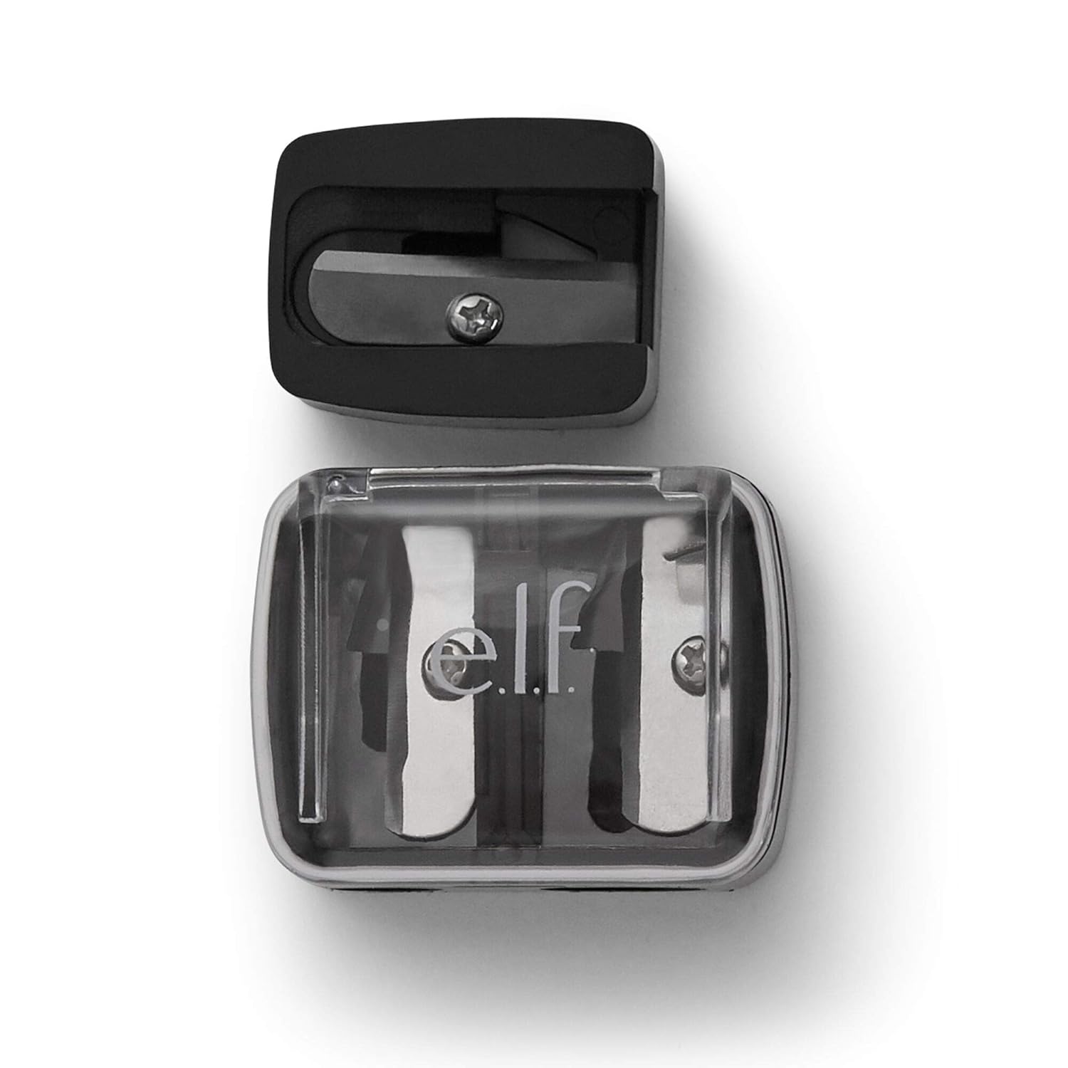 e.l.f, Dual-Pencil Sharpener, Convenient, Essential Tool, Sharpens, Easy To Clean, Travel-Friendly, Compact : Beauty