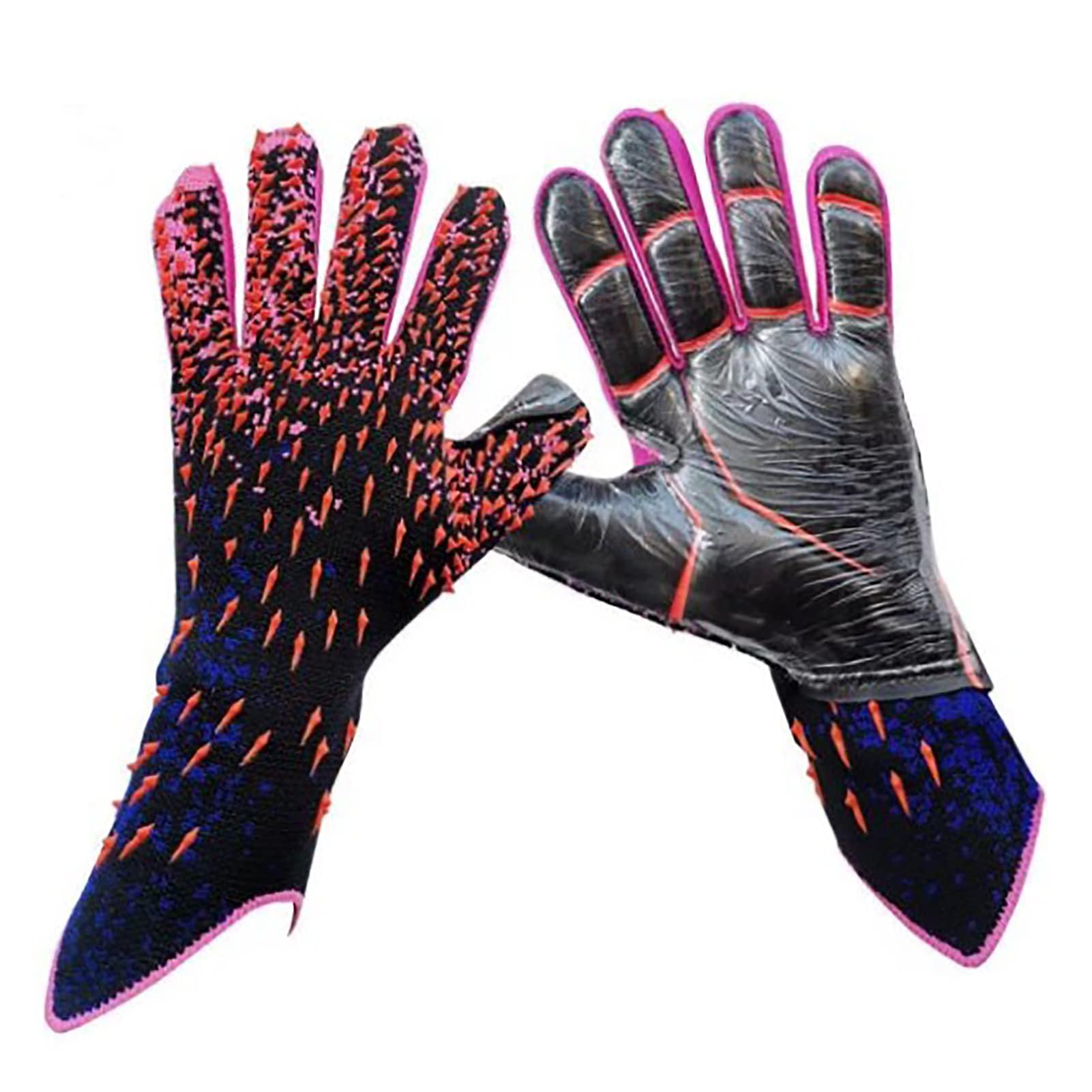 SPYMINNPOO Soccer Goalkeeper Gloves, Anti Slip Latex Soccer Gloves with Strong Grips Palms for Kids (No.9)