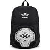 Umbro Soccer Backpack with Ball, Black