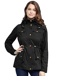 Made By Johnny MBJ WJC643 Womens Pop of Color Parka