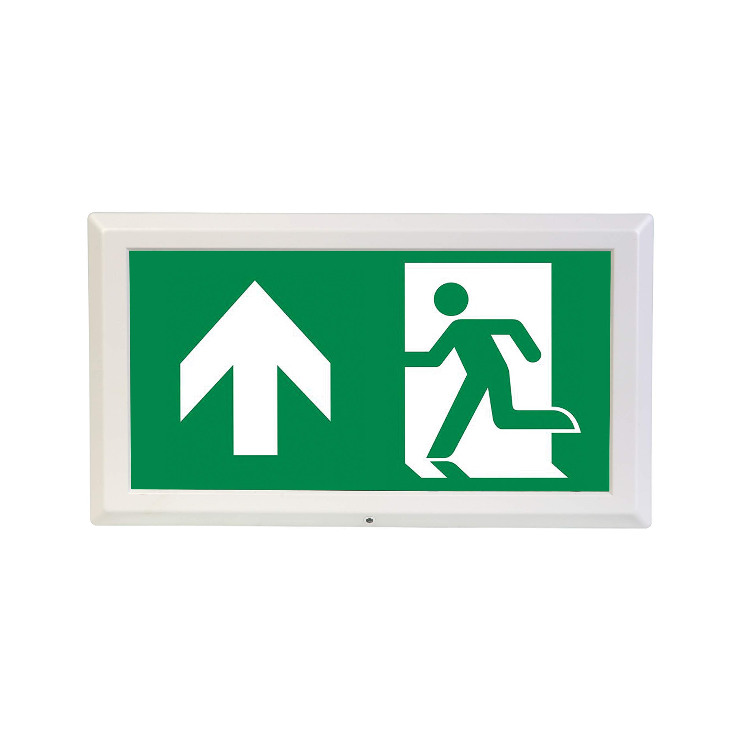 Luceco Tempus Maintained Exit Box, Upward Legend