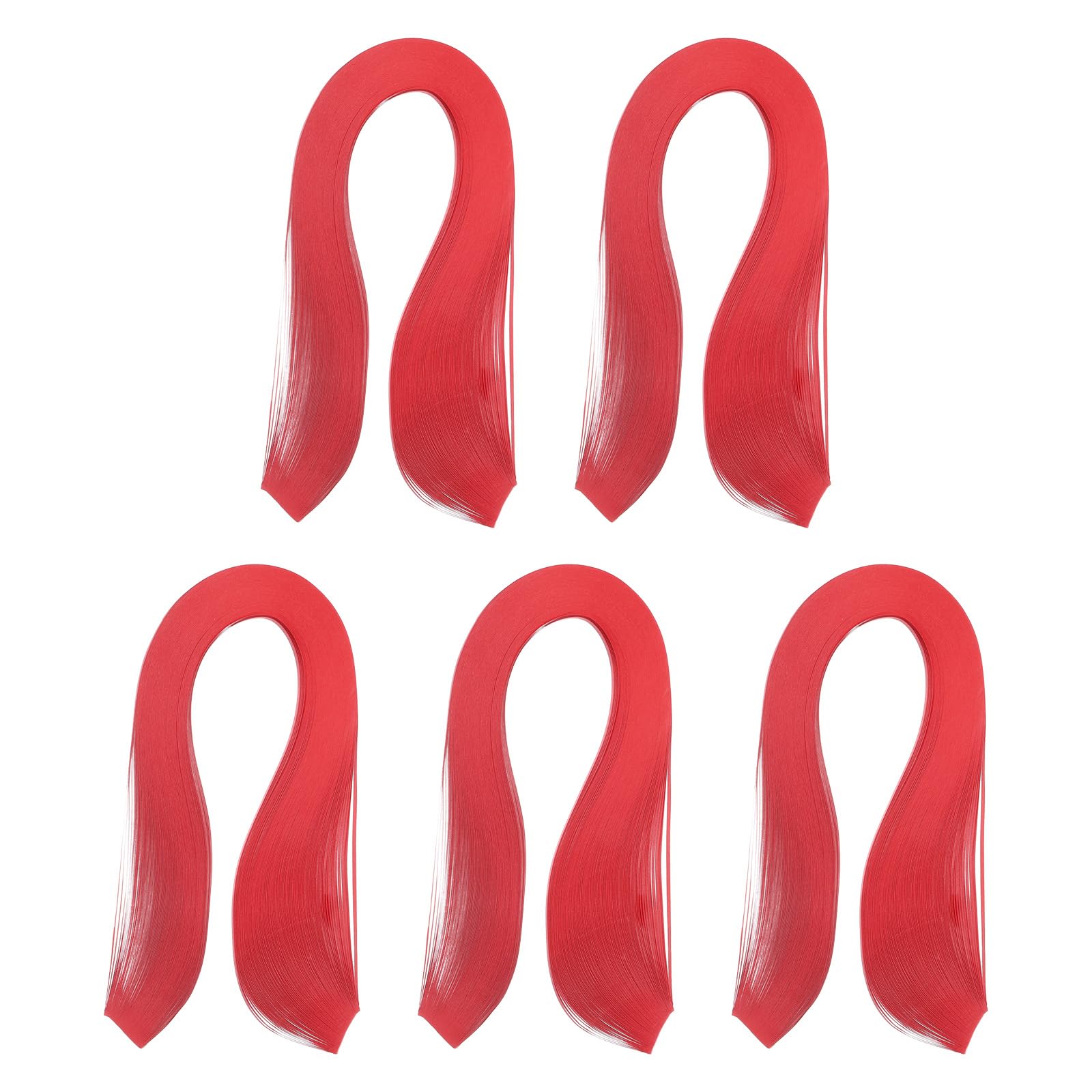 PATIKIL 600pcs Quilling Strips Paper 1/8"(3mm) 39cm Origami Paper Quilling Strip for Art DIY Hand Craft Christmas, Bright Red