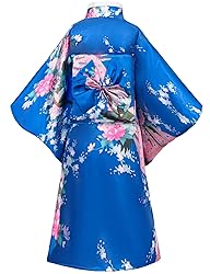 Japanese Traditional Dress Kimono Robe for Kids