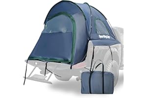 SparkByLiye Pickup Truck Tent 5.5-6.0 Ft Truck Bed Tent 210D PU2000 Waterproof 2-Person UV50+ All-Weather Camping Gray-Green