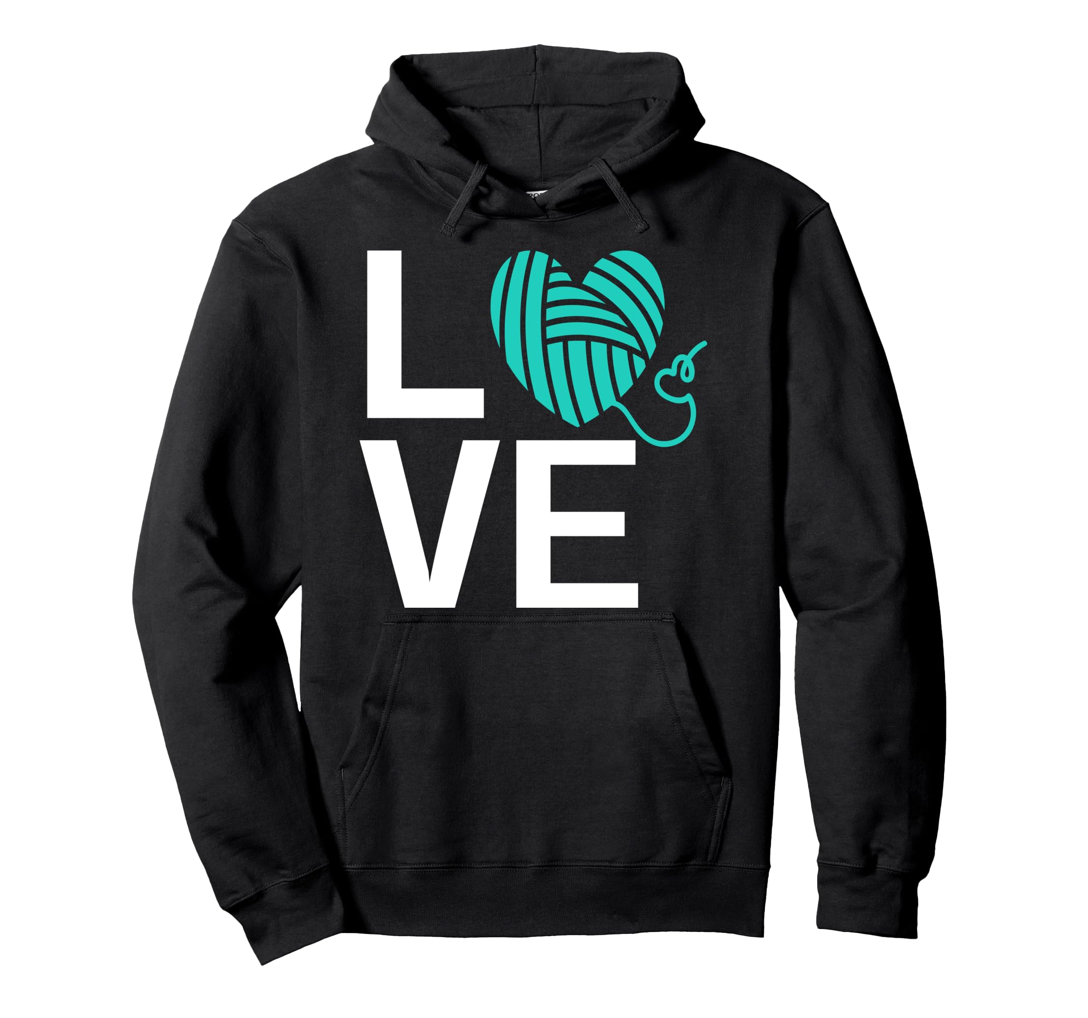Love Knitting Yarn Wool Pattern Funny Knitters Quote Pullover Hoodie