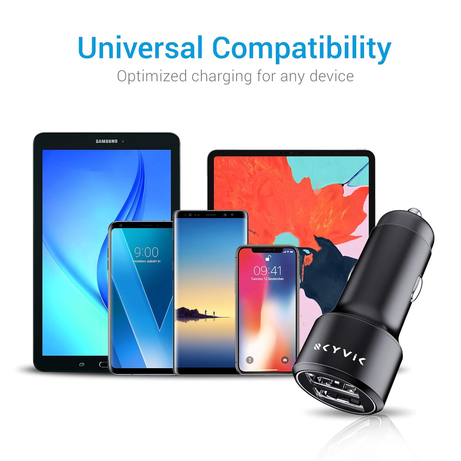 Skyvik Car Charger Universal compatibility Skyvik Car Charger