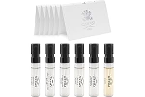 Creed Vial Variety Bundle: Men's Fragrances Sample Set - Aventus, Green Irish Tweed, Royal Oud, Silver Mountain Water, Milles
