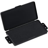 Humyoun 1 Pcs Black Fingerprint Ink Pads Rectangle Thumbprint Ink Pads | Large Stamp Pad with Secure Lid, Fingerprinting Kit Law Enforcement Security Personnel Identification Notary Supplies