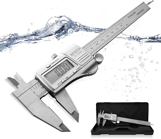Digital Caliper Calipers Measuring Tool Accurate Measurement Inchmetric 0 6 Inch150 Mm Stainless Steel Vernier Caliper Ip54 Waterproof