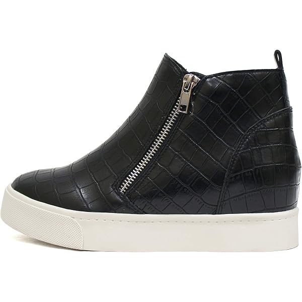 Wedge Tennis Shoes For Women Buy Soda Taylor Slip On Hidden Wedge Booties Fashion Sneaker Shoes Side Zipper …, Oat Cheetah, 7... Wedge Sneakers